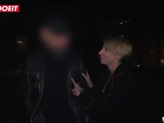 Letsdoeit - German Tattoed Slut Fucks Masked Guy in the Bus