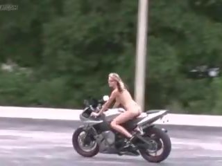 Nude Girl Riding Motorcycle, Free Mobi...