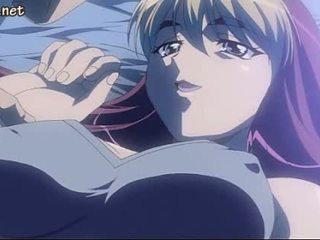 Blond anime nympho takes riesig schwanz