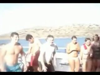 Teen British Girls Gone Wild At Boat Party In Gree