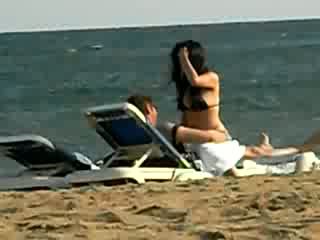 Sexo em o praia vídeo