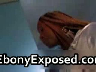Braided Ebony Cutie Warm Oral Sex
