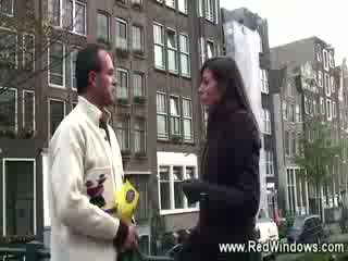 With his guide horny tourist visits a hooker in Amsterdam