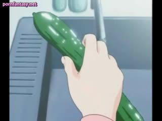 Animasi pornografi onani dengan sebuah carrot