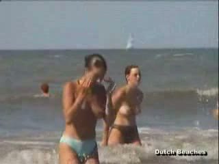 Zandvoort Dutch Beach Topless Nudist Titties 22