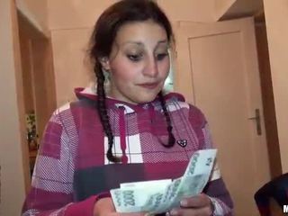 Eurobabe Petty Cat anal fucked for cash