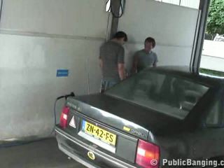 Car Wash Threesome