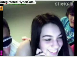 Customer Gets In Stickam Threesome With Teens