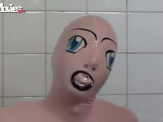 solo, shower, fetish, latex