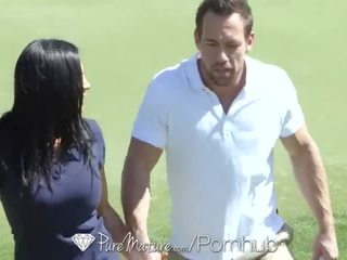 PureMature Golf teacher fuck with busty mature Audrey Bitoni Porn Videos