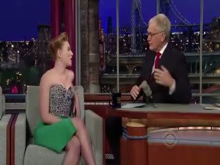 Scarlett Johansson Letterman