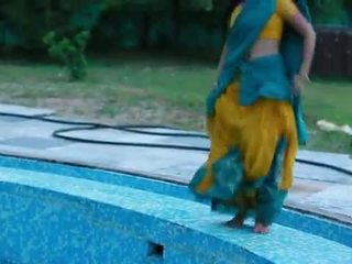 Hot Mamatha romance with boy friend in swimming pool-1