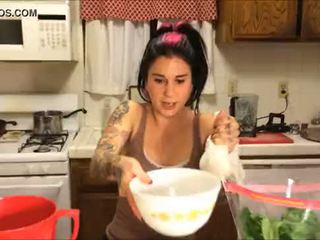 Sexy joanna angel cooking