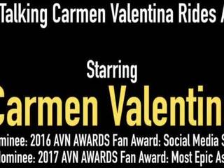 Hot Dirty Talking Carmen Valentina Rides a Hard Cock & Gets Her Warm Cum!