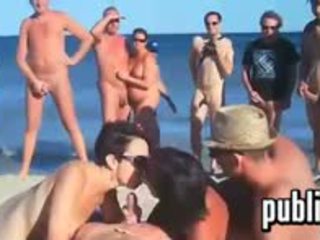 group sex, beach, blowjob